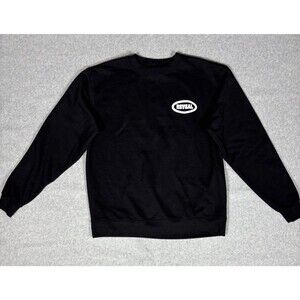 Champion Authentic Eco Sweatshirt Black Fleece Pullover Reveal Logo Size L